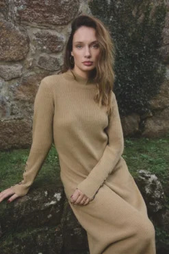 Vestido evasé tricot