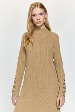 Vestido evasé tricot