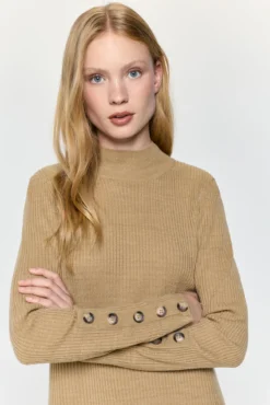 Vestido evasé tricot