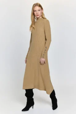 Vestido evasé tricot