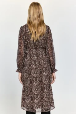 Vestido fluido de gasa
