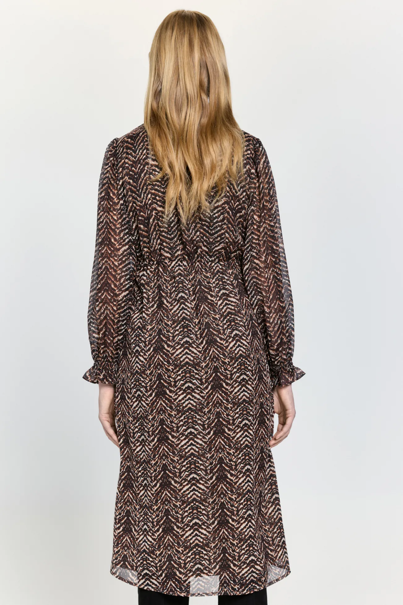 Vestido fluido de gasa