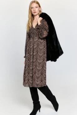 Vestido fluido de gasa