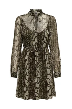 Vestido gasa animal print