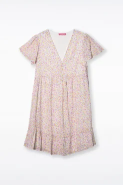 Vestido lactancia estampado con botones