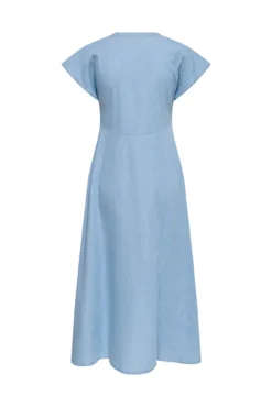 Vestido largo abotonado