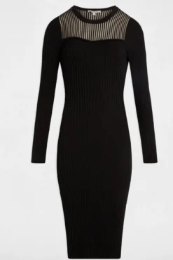 Vestido largo calado