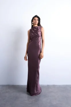 Vestido largo de corte maxi en viscosa LENZING™ ECOVERO™