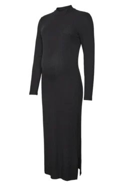 Vestido largo de manga larga maternity