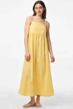 Vestido largo de rayas