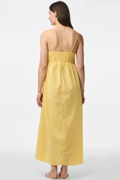 Vestido largo de rayas