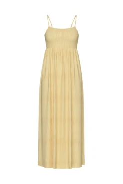 Vestido largo de rayas