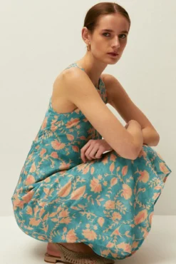 Vestido largo de tirantes