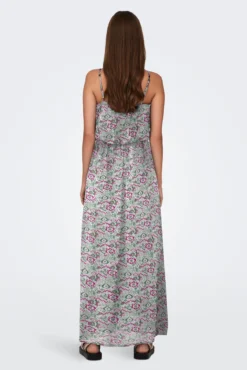 Vestido largo de tirantes regulables
