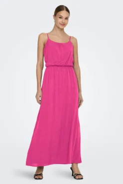 Vestido largo de tirantes regulables