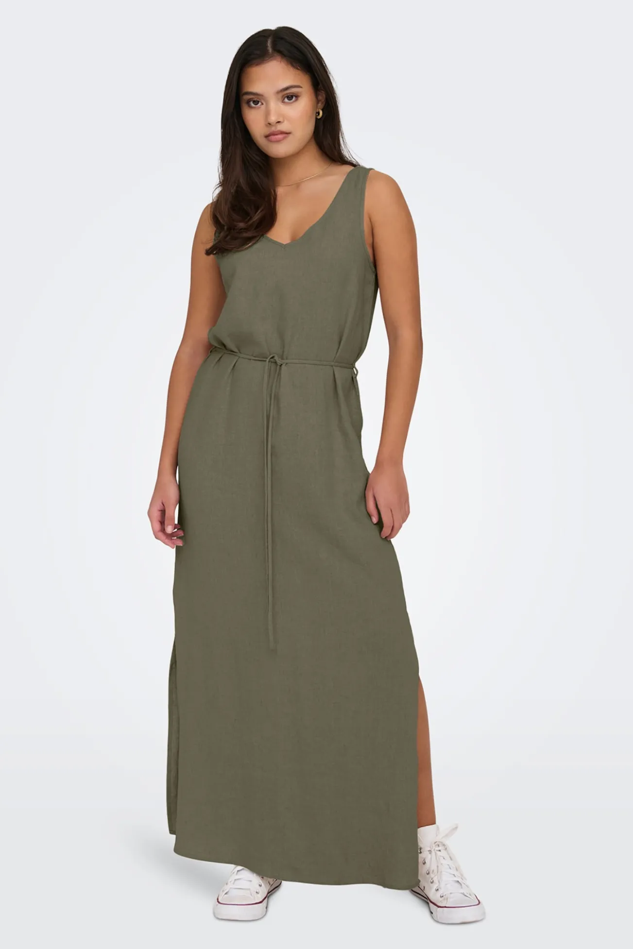 Vestido largo lino