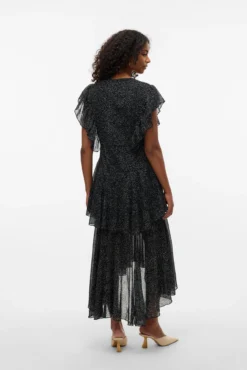 Vestido largo lunares