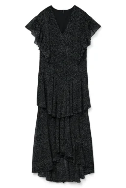 Vestido largo lunares