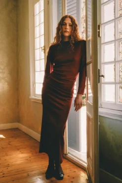 Vestido largo pedrería
