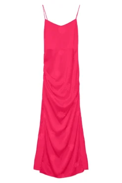 Vestido largo satinado