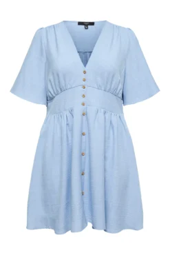Vestido manga corta tallas grandes