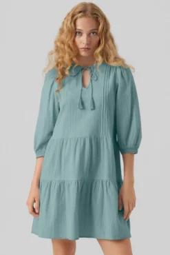 Vestido mangas globo