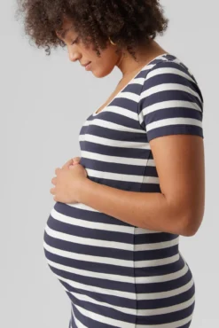 Vestido maternity midi