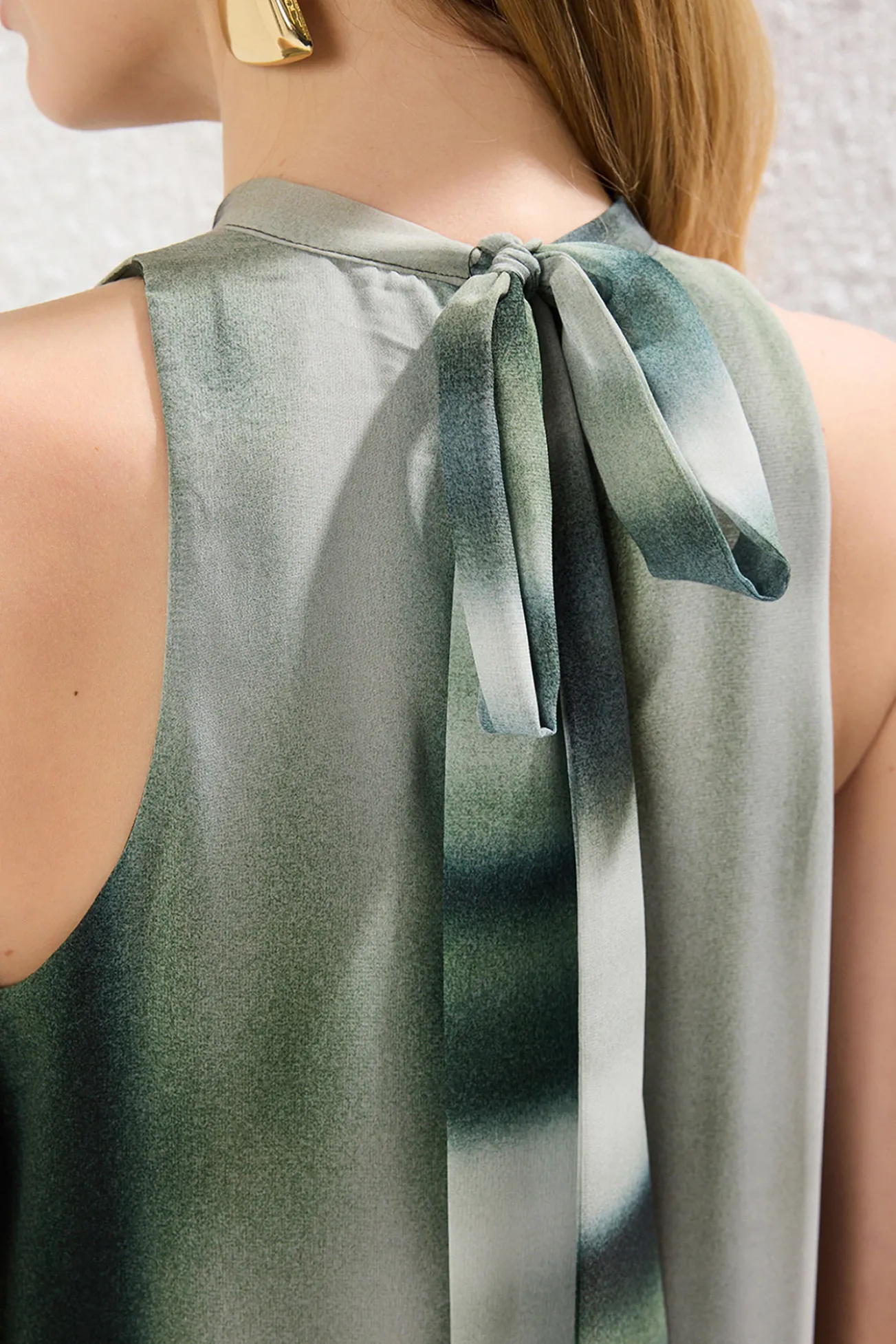 Vestido maxi fluído