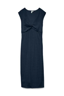 Vestido midi calado