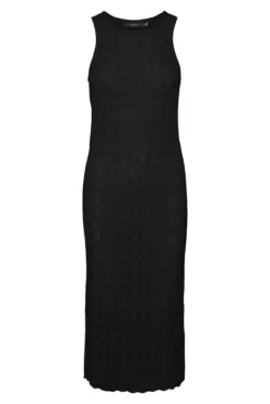 Vestido midi calado
