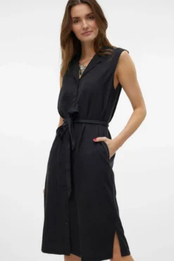 Vestido midi camisero