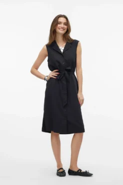 Vestido midi camisero