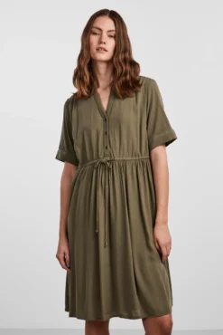 Vestido midi camisero