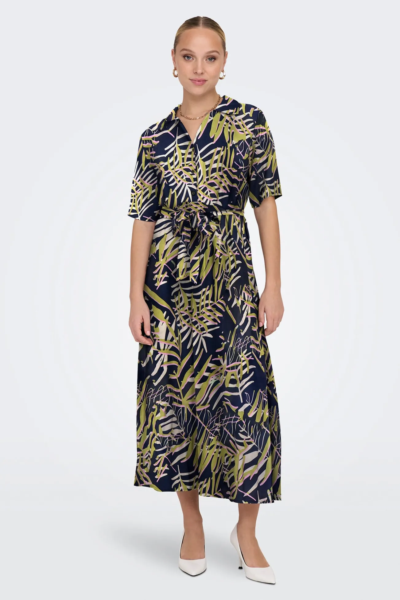 Vestido midi camisero