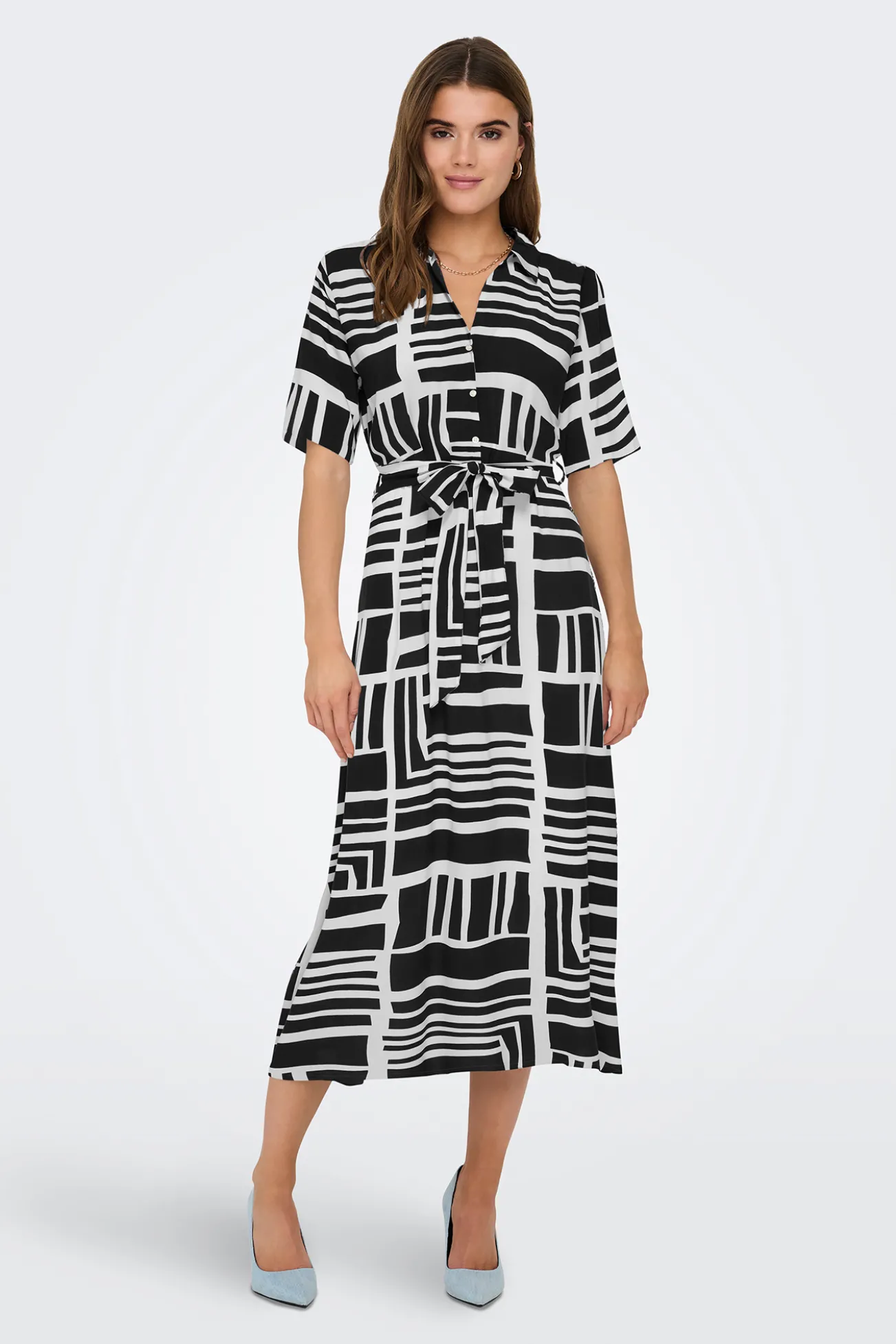 Vestido midi camisero