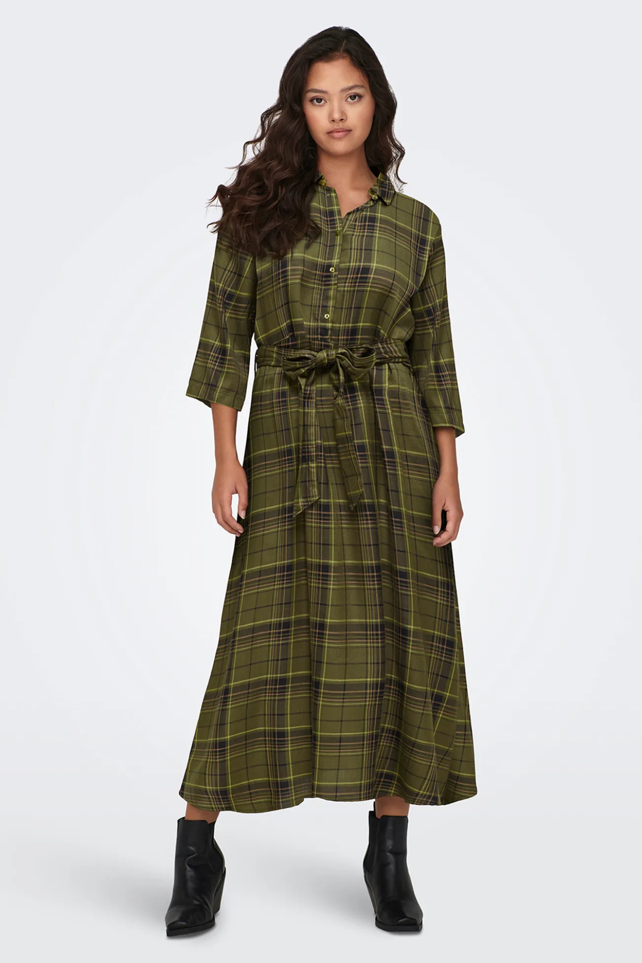 Vestido midi camisero