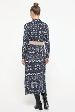 Vestido midi camisero