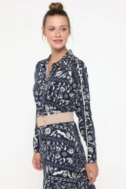 Vestido midi camisero