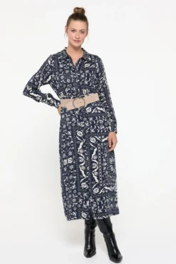 Vestido midi camisero