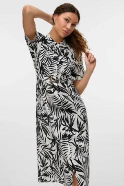 Vestido midi camisero