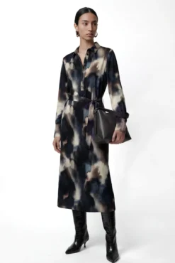 Vestido midi camisero