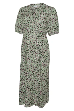 Vestido midi camisero maternity de lactancia