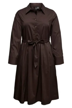 Vestido midi camisero talla grande