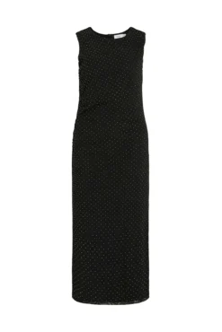 Vestido midi con brillos