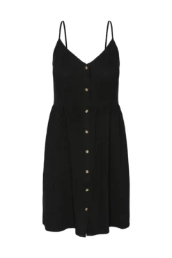 Vestido midi con lino