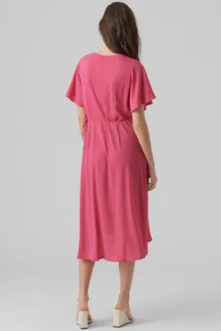 Vestido midi cruzado