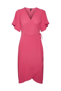 Vestido midi cruzado