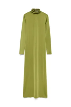 Vestido midi cuello subido