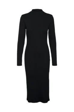 Vestido midi de manga larga