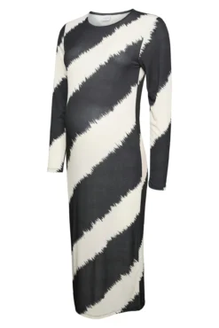 Vestido midi de manga larga maternity